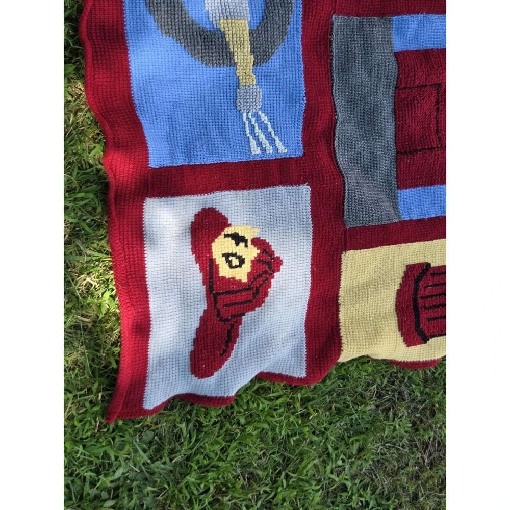 Firefighters Throw Blanket Dalmatian Fire Hose Helmet Fire Hydrant Fire House
